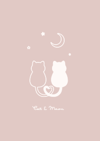 貓與月亮 /pink beige/
