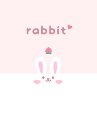 Rabbits. Peach - Pink