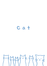 ながーい ねこ/ぶるー