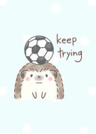 Hedgehog and Soccer -blue- dot