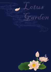 Lotus Garden 01 + navy [os]