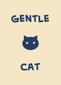 シンプル 猫 <カフェオレ>