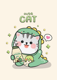 แมวไดโนน่ารัก & เป็ดน้อย!