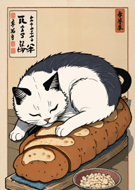 Ukiyo-e Meow Meow Cats 3e68f8