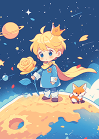 Fairy Tale Little Prince Planet Rose