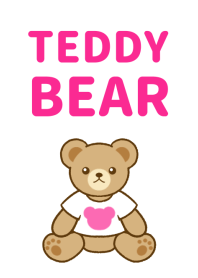 Teddy Bear[Neon Pink T-shirt]F