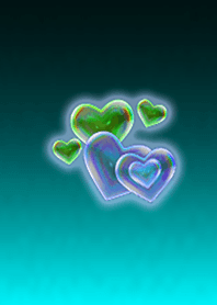 Heart bubble blue