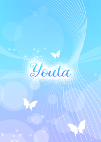 Youta skyblue butterfly theme