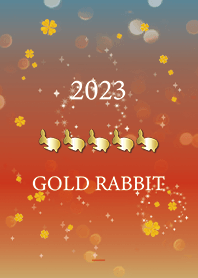 赤 : 2023 幸運のGold Rabbit