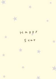 Cream yellow and stars.