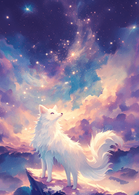 仰望宇宙の星空狐❤️2
