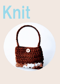 knit bag 011-brown-