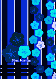 Plum blossoms -Blue-