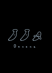 Yuru Banana(pattern)/black aqua