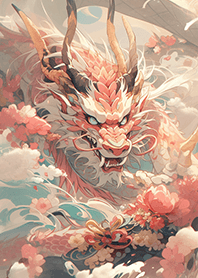浮世繪-天界神獸【新年紅龍】❤