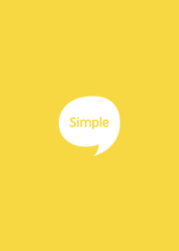 The Simple Speech bubble Yellow No.2-01