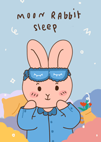 Moon rabbit sleeping