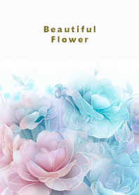 Beautiful Flower-PINK&BLUE- 38
