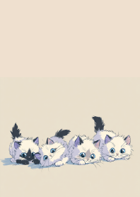 Four Kittens, One Brain Cell X