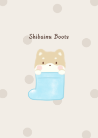 Shibainu and Boots* -blue- dot