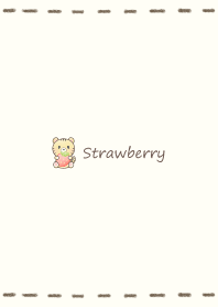 Small Tiger and Ichigo -beige-