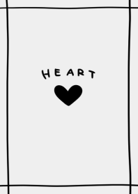 Cute black heart