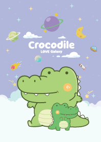 จระเข้ ก้อนเมฆน่ารัก สีม่วง