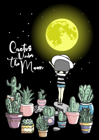 Cactus Under The Moon