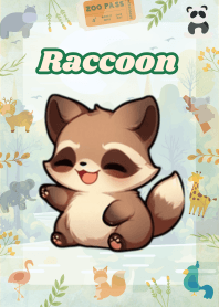 Raccoon Daily Life (Pink 01)
