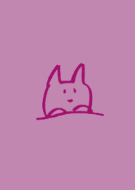Cat Simple 2 purple & pink by rororoko