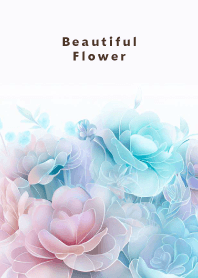 Beautiful Flower-PINK&BLUE- 17