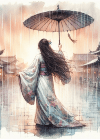 อนิเมะ จีน โบราน ในวันฝนตก