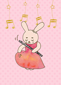 フルートうさぎ