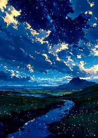Countryside night sky
