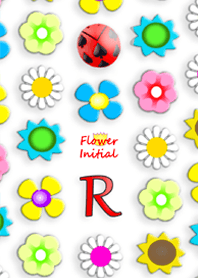 イニシャル✿R✿フラワー