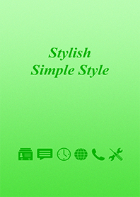 Stylish simple style green color