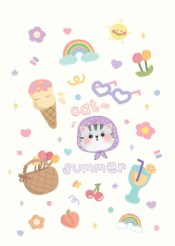 Cat cute summer time :-)