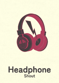 Headphone_shout wine-red
