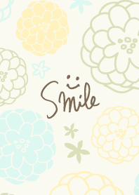 Handwritten flower gentle color18 Japan