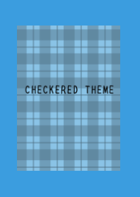 DUSTY BLUE CHECKERED THEMEj-BLUE-YELLOW