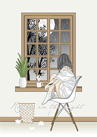 Rainy in the night I