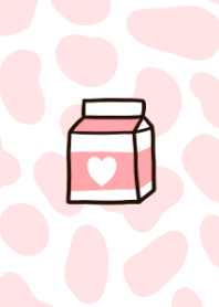 Milk carton and pastel pink