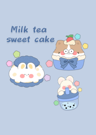Milk tea sweet cake