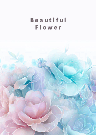 Beautiful Flower-PINK&BLUE- 13