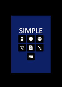 SIMPLE THEME*dark-blue & black