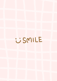 Handwriting check smile Pink9