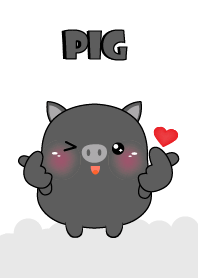 Emotion Love You Black Pig