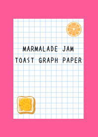 MARMALADE JAM TOAST GRAPH PAPER/HOT PINK