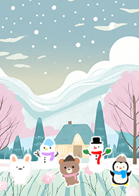 可愛い北欧風着せかえ(Winter-1008)