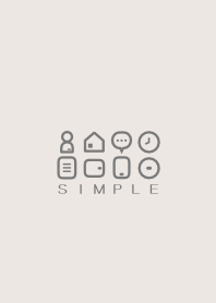 SIMPLE(beige ivory)V.760b